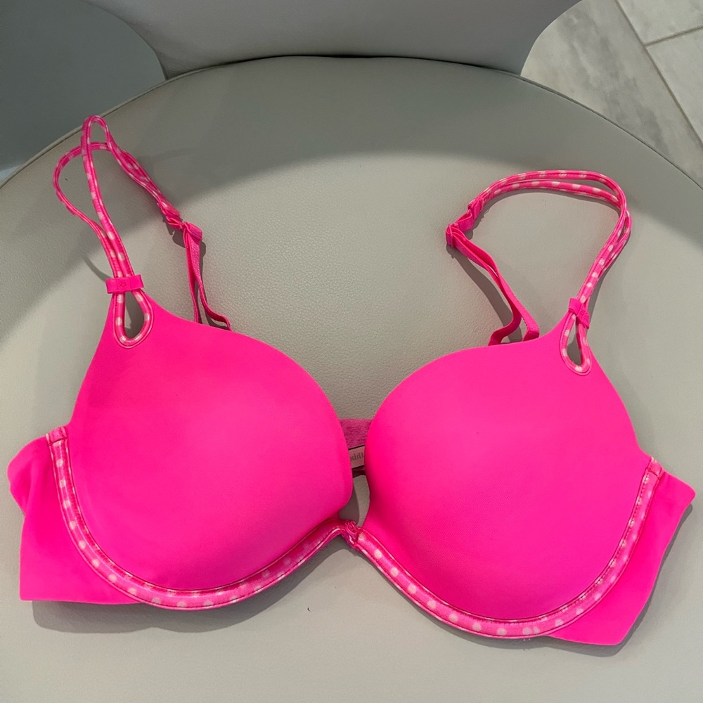 NWOT Victoria’s Secret Sexy Little Things Push Up Pink Padded Underwire Bra 34C